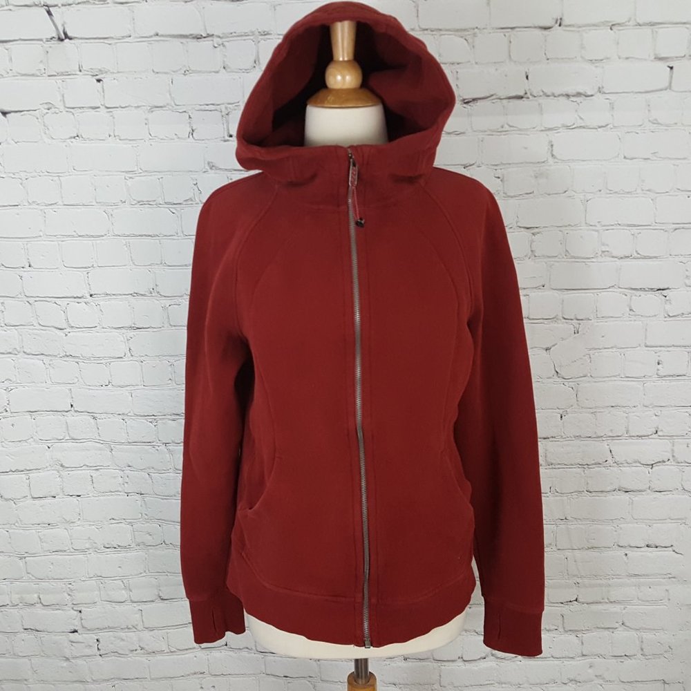lululemon athletica Women's Hooded Zip Sweatshirt in Deep Red - Picture 3 of 12